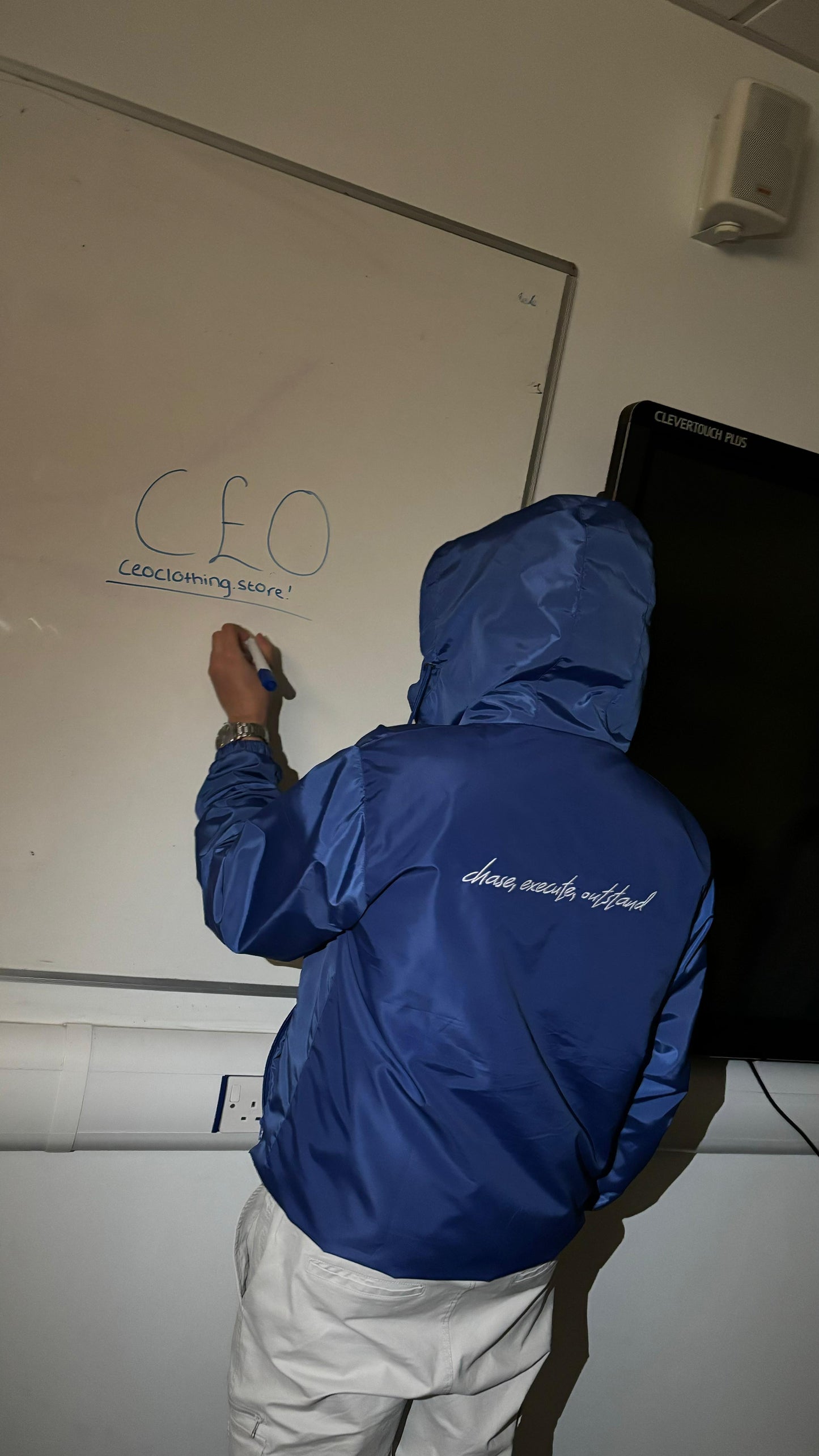 CEO Blue Windbreaker