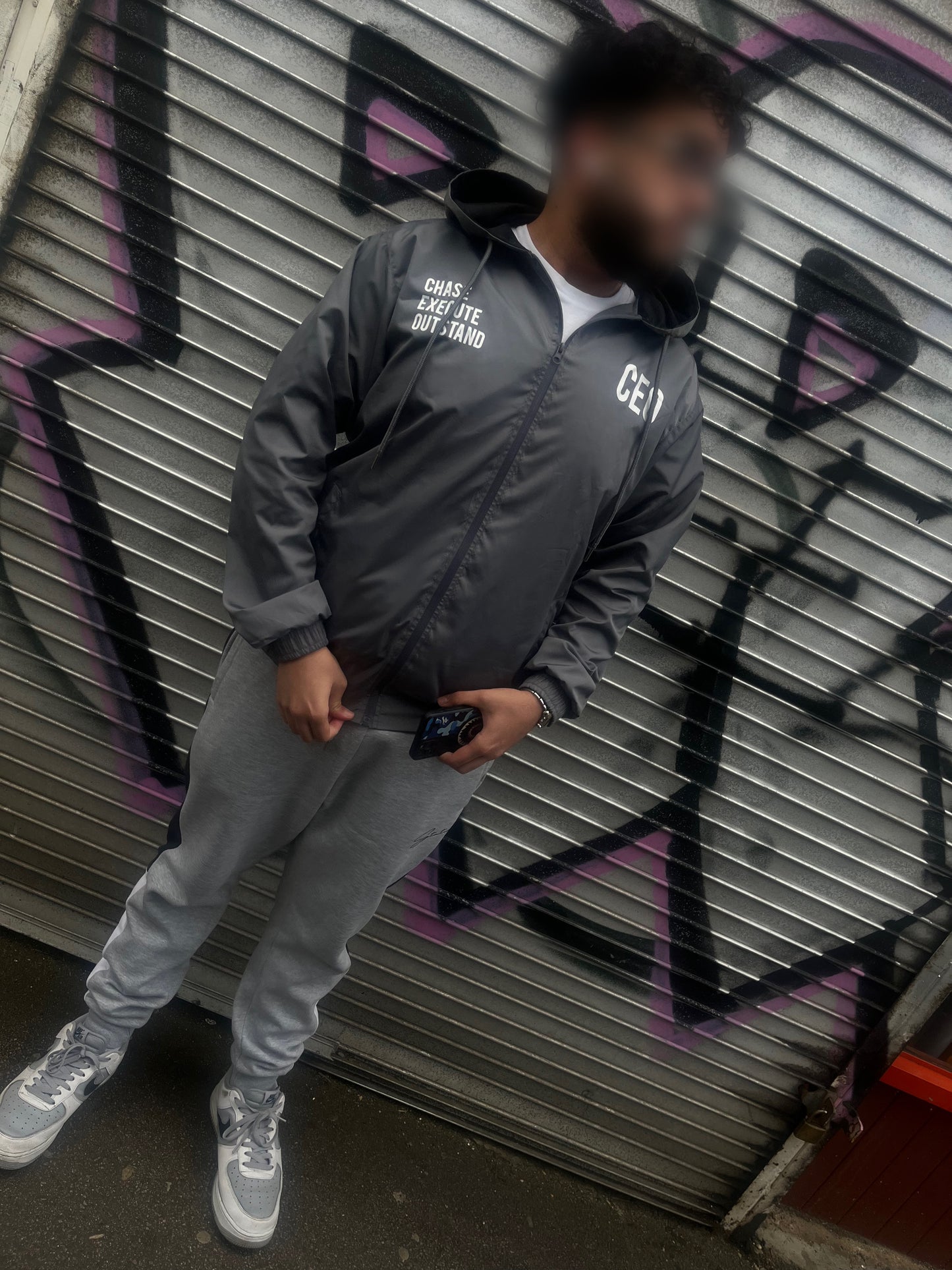 CEO Grey Windbreaker