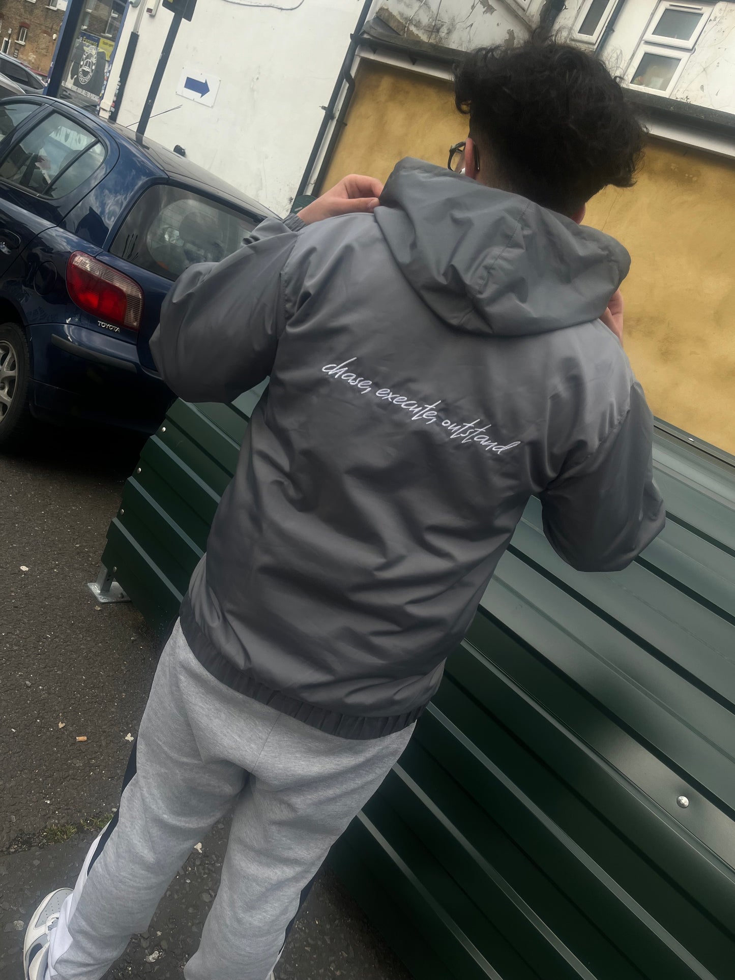 CEO Grey Windbreaker