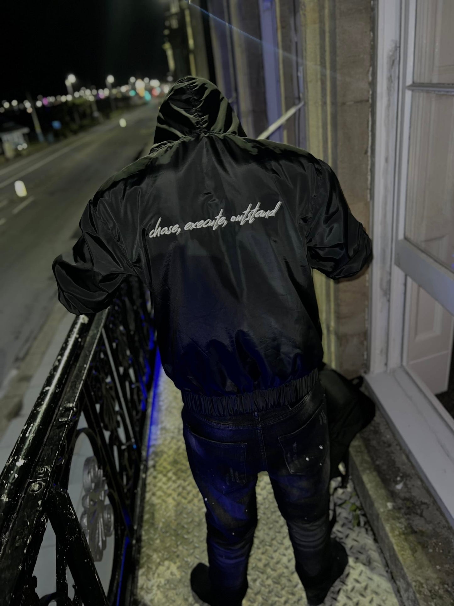 CEO Black Windbreaker